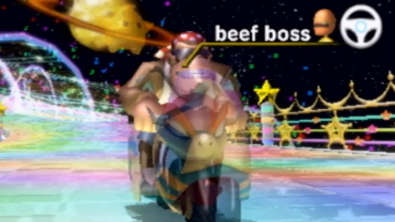 playing mario kart wii rainbow road until i beat the staff ghost