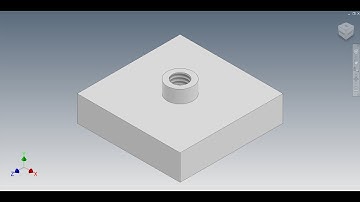 Inventor - Adding Hole and Thread Features to a Published Content Center Family