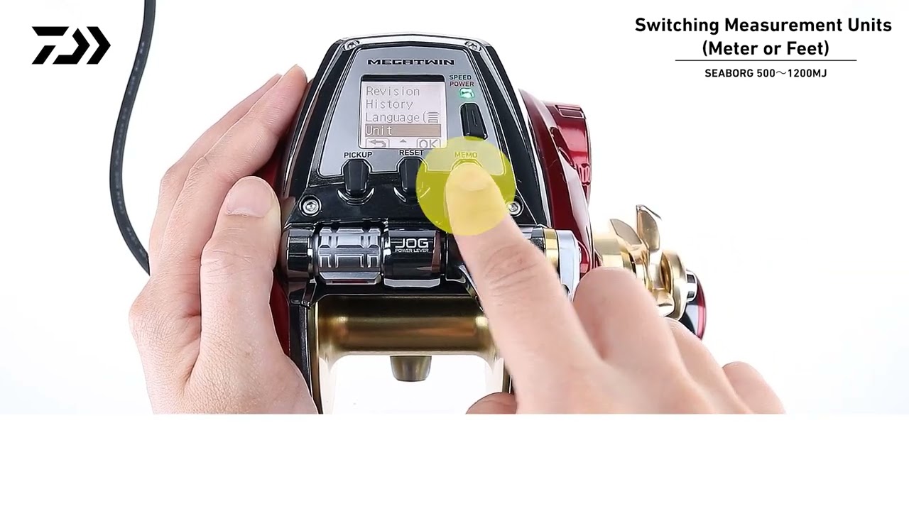 03 Switching Measurement Units - DAIWA Electric Reel Operation