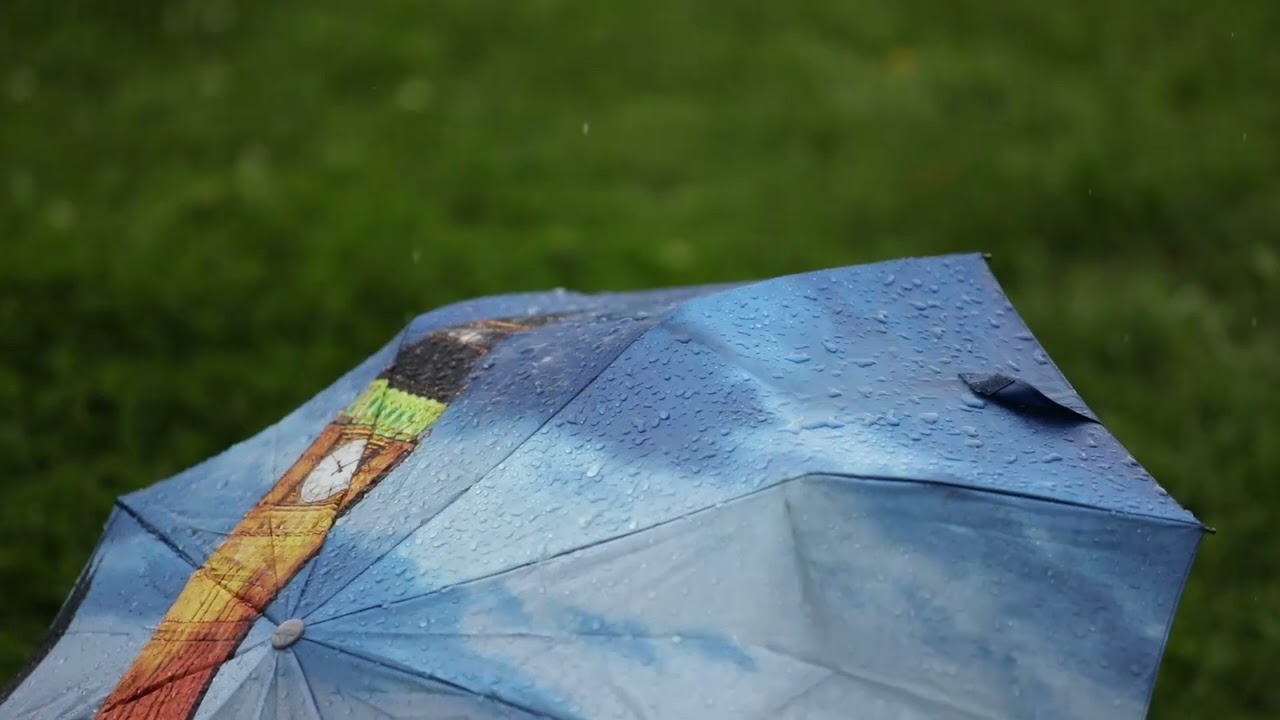 Light Rain on Umbrella I 10 Hours of Pure Relaxation I Rain Sounds For Sleep, Study, Meditation