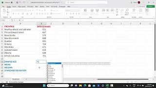 INTRODUCTION TO MS EXCEL   Part 2 Sample size