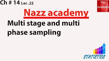 Multi stage and multi phase sampling ch 14 lec 22