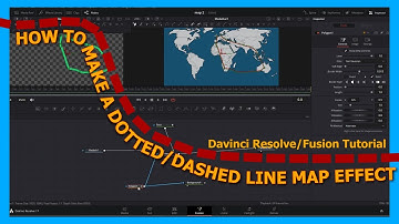 How to make dotted/dashed line travel map effect- Davinci Resolve Tutorial