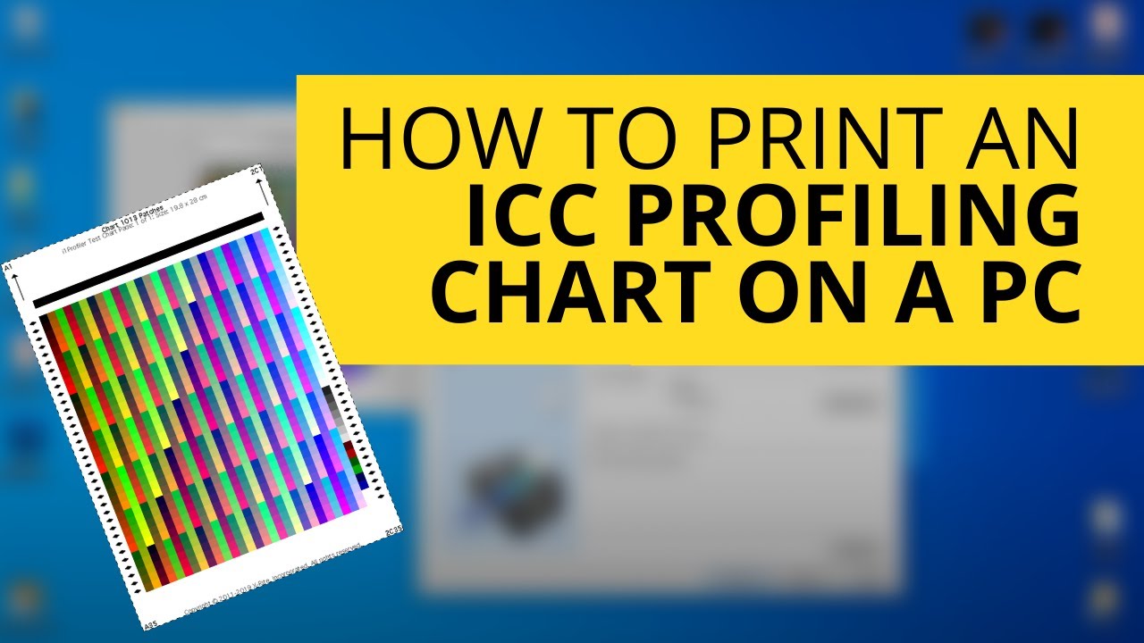 How to the on a PC Print a Profiling Chart - YouTube