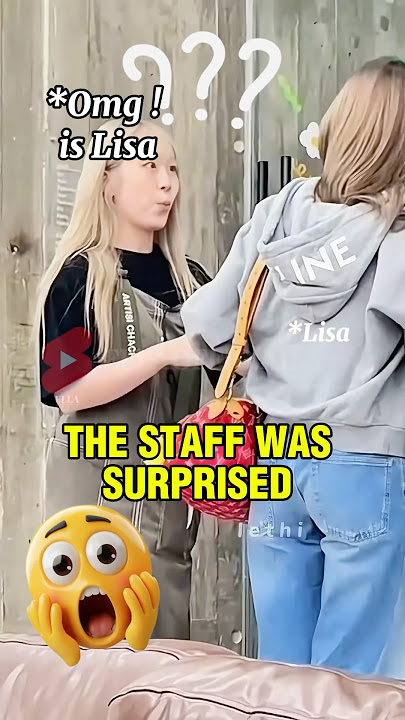 THE STAFF REALIZED THAT IT WAS LISA! 🤣 #lisa #lisamanoban #lalisa