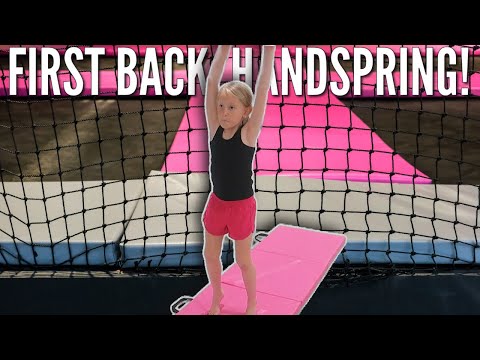 Livvy Gets Her First Back Handspring! | Crushing Her Fears on the Tumbling Mat