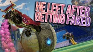 BACKWARDS WAVEDASH FAKE!!! | Rocket League Funny Moments #1