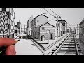 How to Draw Using 1-Point Perspective: Narrated Step by Step
