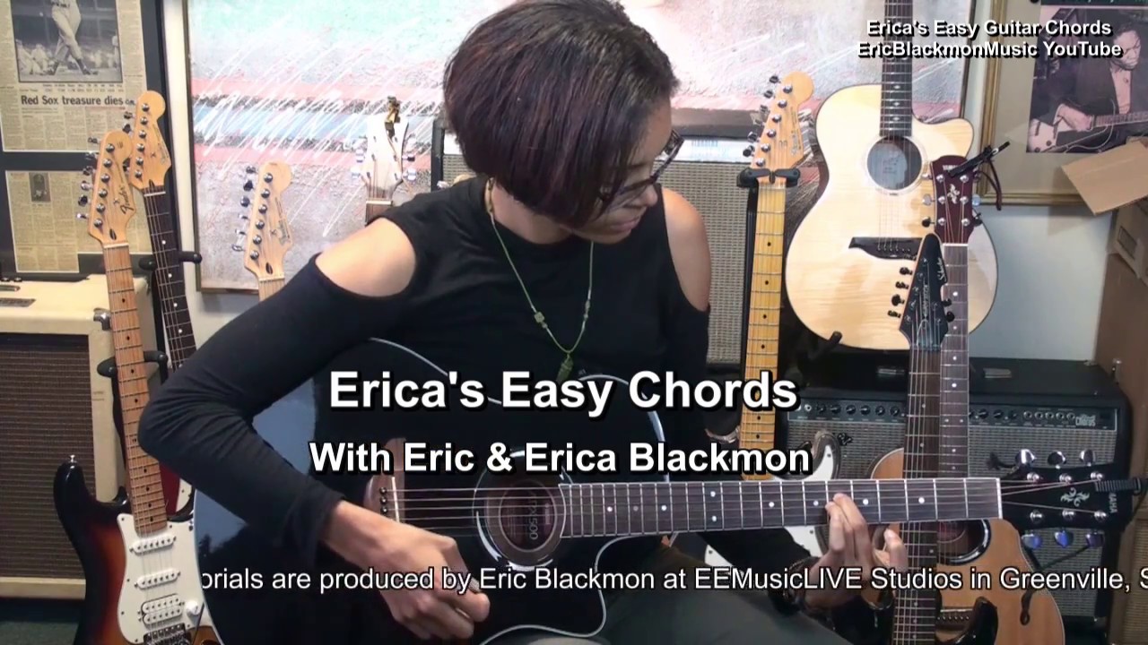 usa play greenville sc How To Play Dsus4 Guitar Chord Erica's EASY Chords#16 EricBlackmonMusicHD Theory TABS