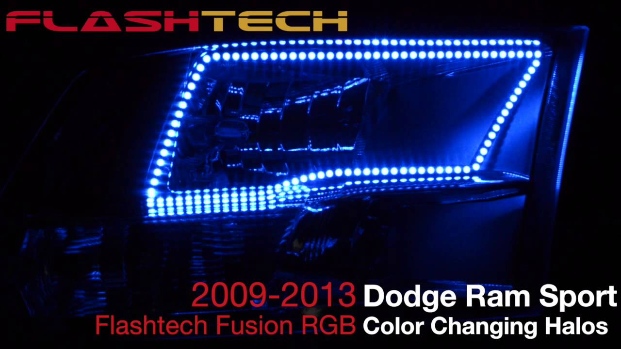 Dodge Ram Sport V 3 Fusion Colorshift Led Halo Headlight Kit 2010 You Premium