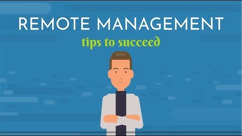 Managing Remotely video