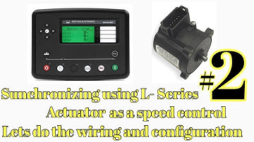 synchronizing using L-SERIES ACTUATOR as speed control part 2