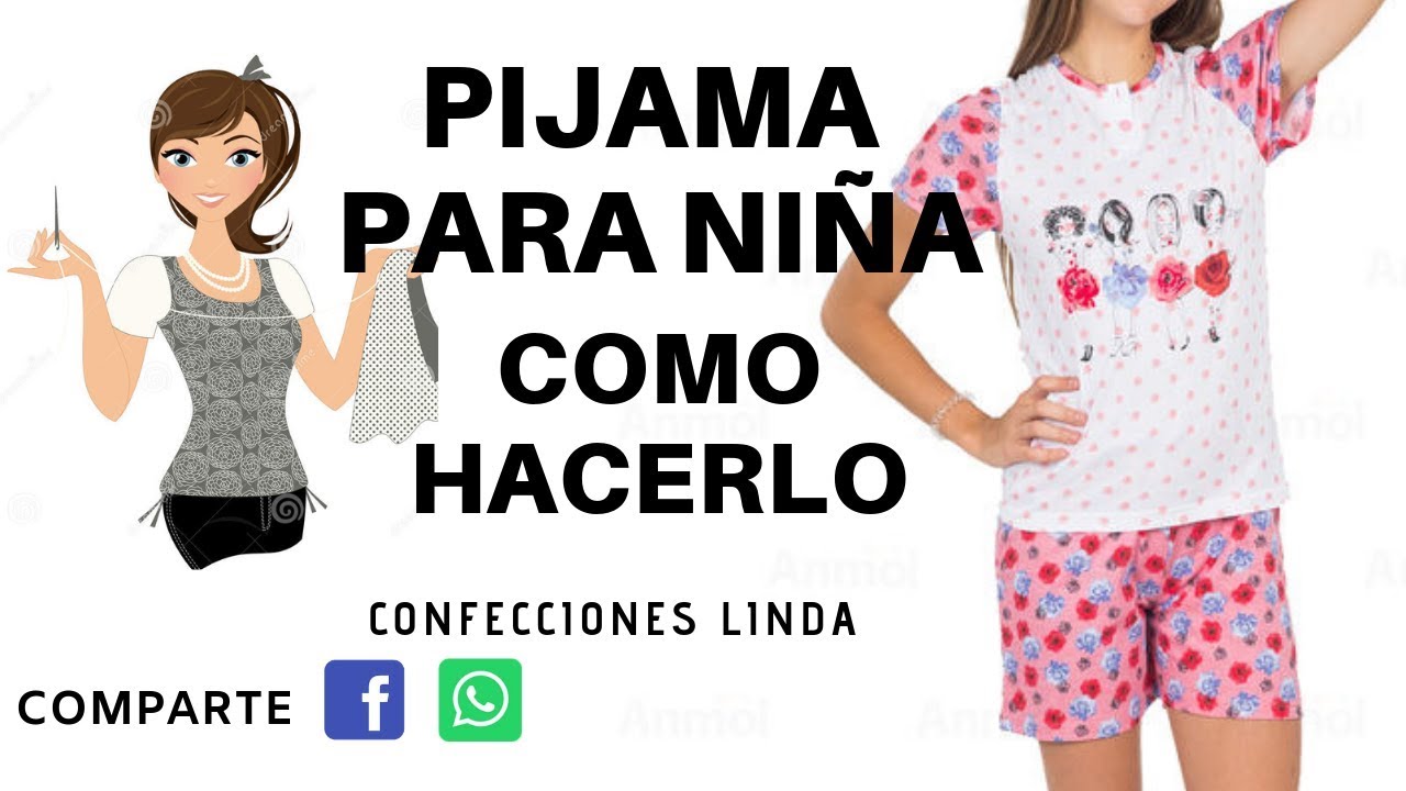 PIJAMA PARA NIÑA COMO -