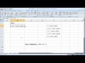 Data Validation 1 - Create Drop Down Menus in Excel