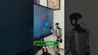 AI Robot Learning to Write on Smart Board 🤖📘  #ai #robotics