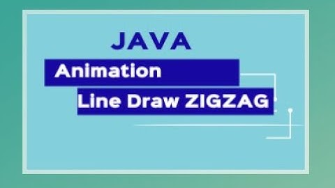 Draw A Line Using Java Jframe || ZIGZAG || Java Animation Tutorial In Urdu/Hindi