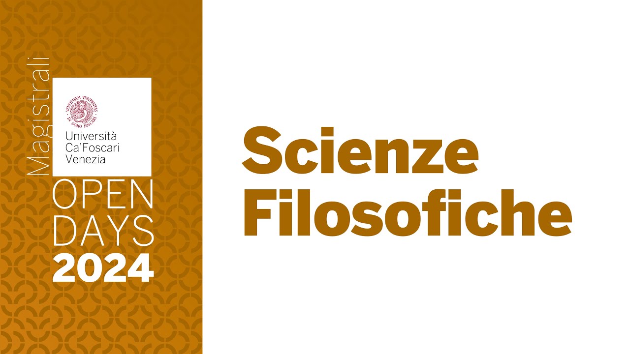Scienze Filosofiche E Dell Educazione Unife Open Days 2024: Scienze Filosofiche - YouTube