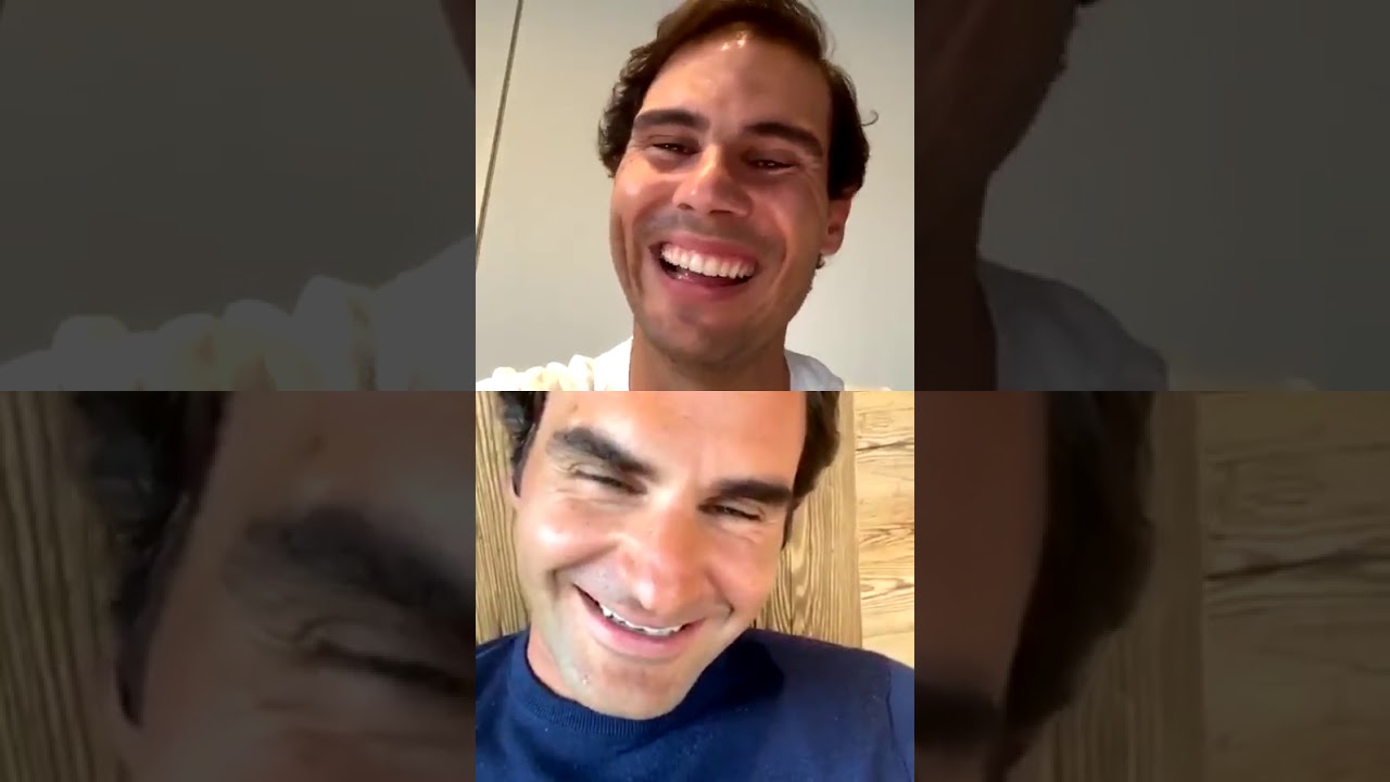 Federer / Nadal - Instagram Live - Mythique !