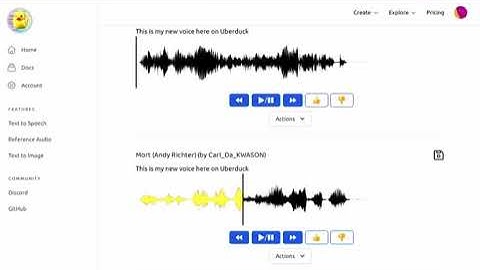 Uberduck’s New Voices (November 2022)