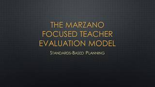 Celebrity WTPS Marzano Focused Teacher Evaluation Training 2: Standards Based Planning Net Worth