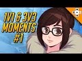 Overwatch Epic &amp; Funny 1v1 3v3 Moments #1 - Highlights Montage