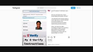 NON CITIZEN NATIONAL VIA E-VERIFY website