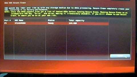 Asus SSD secure erase from BIOS!