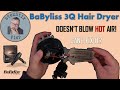BaByliss 3Q Hair Dryer that BLOWS COLD!  Is the heating element broken?  CAN I FIX IT?