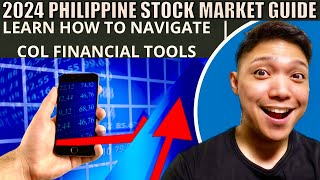 2024 PHILIPPINE STOCK MARKET GUIDE: LEARN HOW TO NAVIGATE COL FINANCIAL MAIN PAGE AFTER LOGGING IN