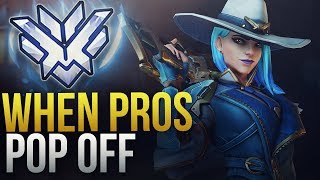 WHEN PROS ARE POPPING OFF  - Overwatch Montage