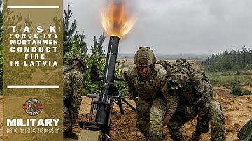 Mortar troops from Task Force Ivy conducted a fire support coordination exercise in Latvia