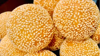 Best Vietnamese Sesame Ball Recipe  Banh Cam  easy and detailed instructions.