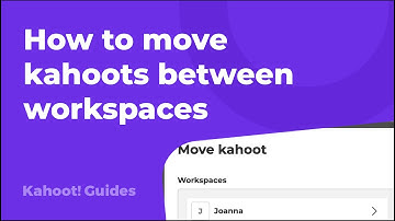 How to move kahoots between workspaces