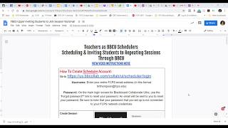 Blackboard Collaborate Scheduler Account & Creating Sessions