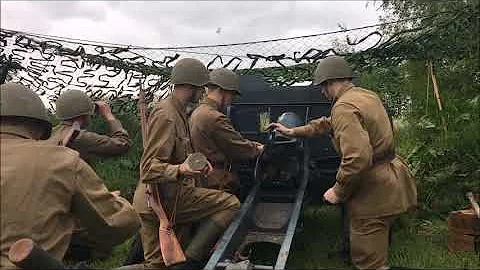 WW2 Soviet Artillery Re-enactment