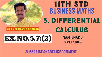 11th Std BM Ex.5.7(2) If x^my^n=(x+y)^m+n then show that dy/dx = y/x