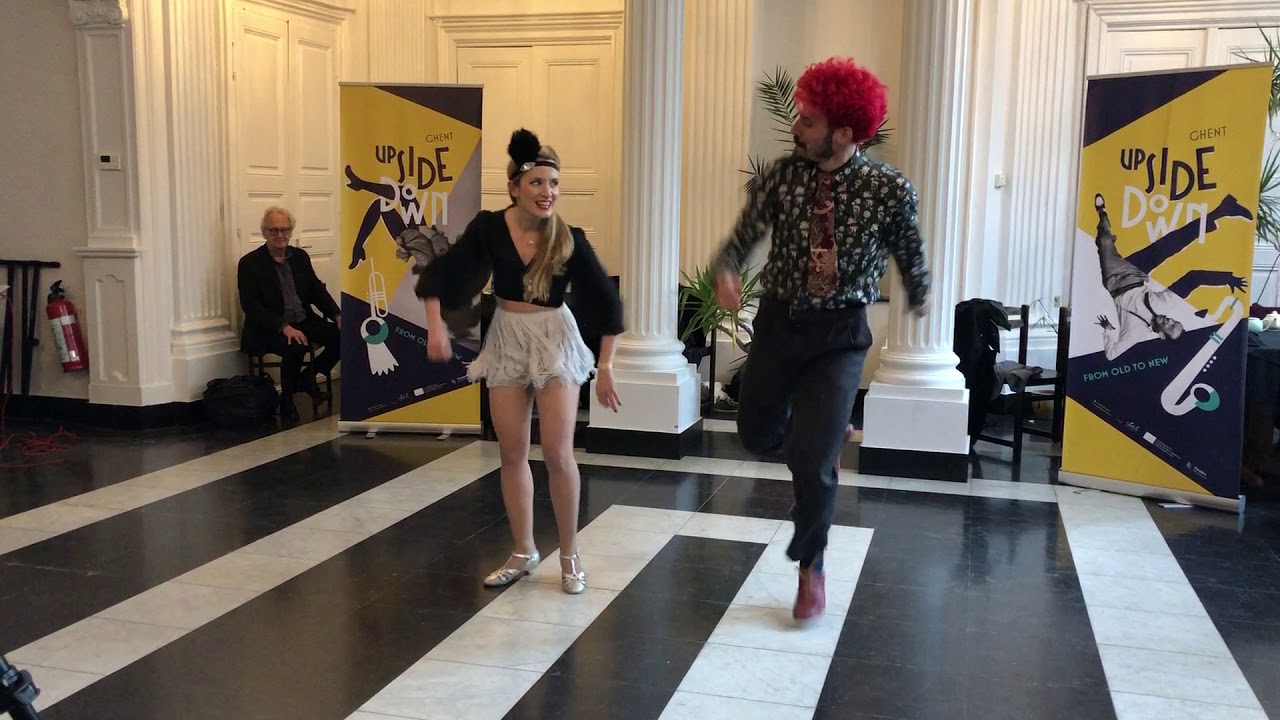 Vassia Panagiotou & Aurelien Darbellay performing at Upside Down 2019 festival