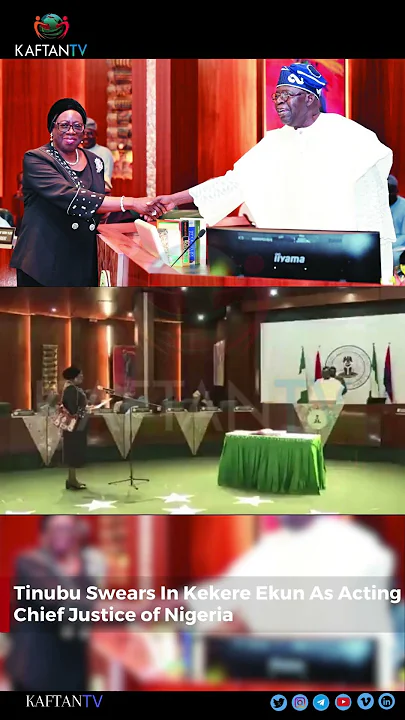 Tinubu Swears In Kekere Ekun As Acting Chief Justice of Nigeria | TRENDING | CJN