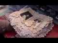 How to make a fabric and lace doily album.....Part 4 tutorial