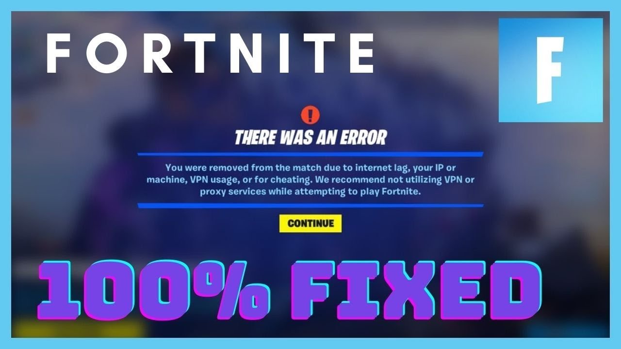 Spoofer Fortnite Been Kicked Vpn Or Cheating In Chapter 4 Season 4