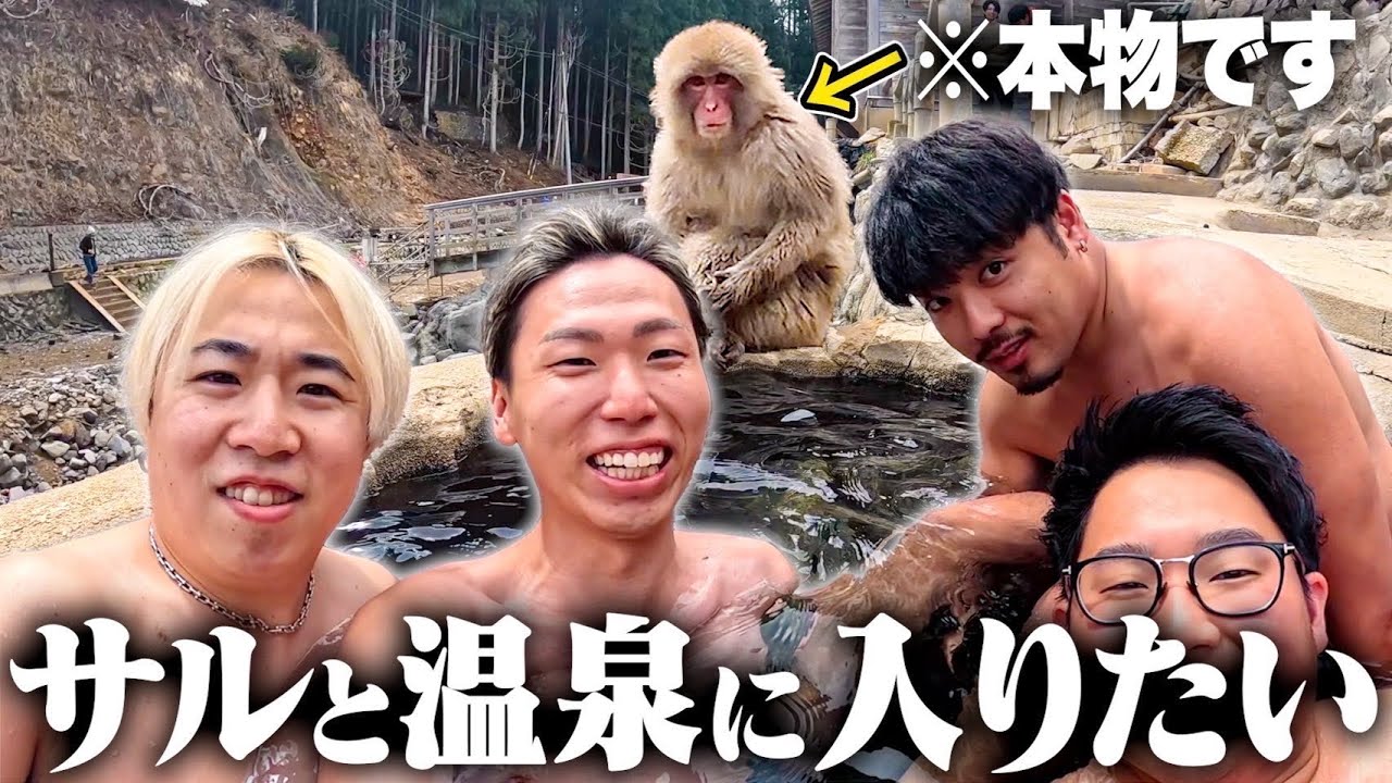 【秘境の地へ】サルと一緒に温泉に入りたい。