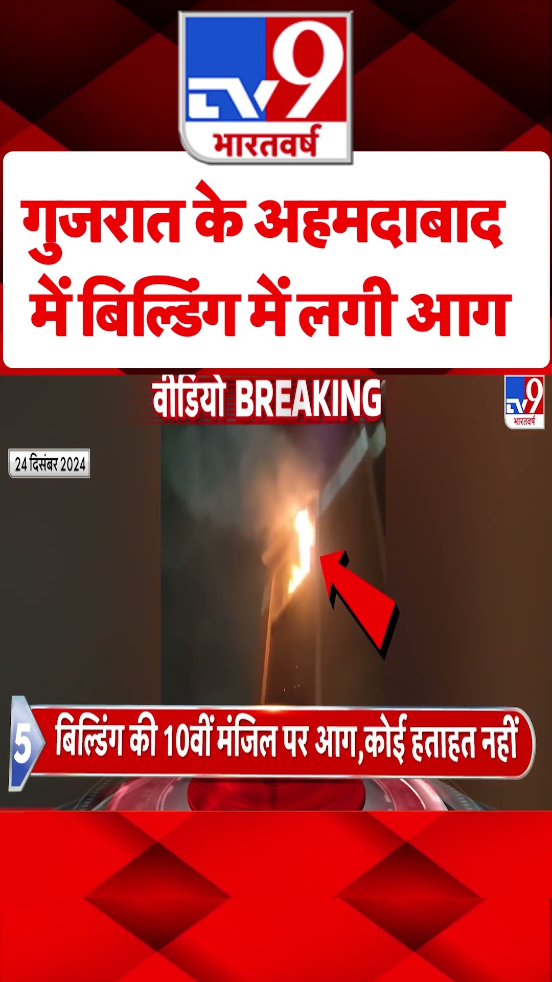 Gujarat News:गुजरात के अहमदाबाद में बिल्डिंग में लगी आग | #shorts