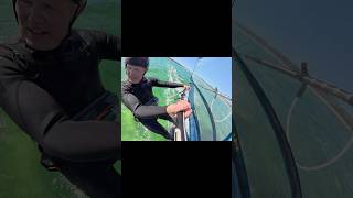 Vårpremiär, windsurfing 7.2 Sandviken Gotland. Charlie på JP och NP Speedster 7.2