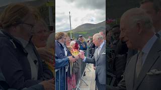 👋 The King spends time with the community in Newcastle, County Down.