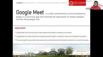 Synchronous Learning Using Google Meet