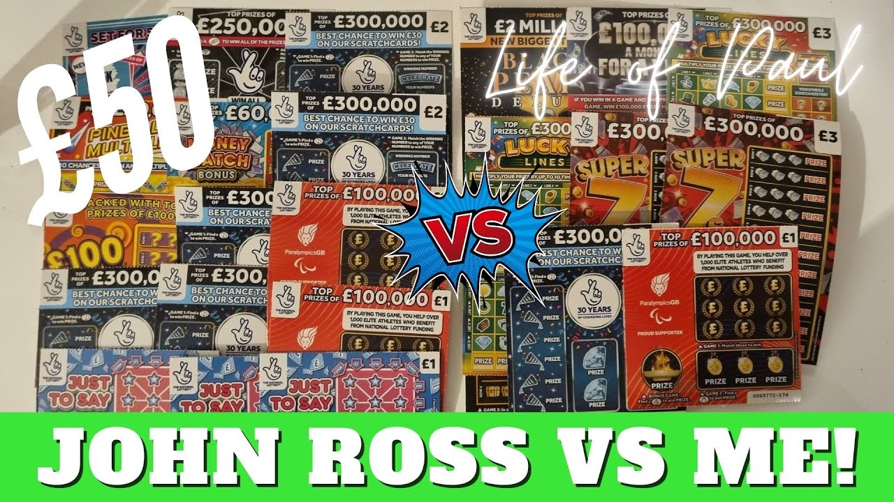 £50 of Scratch cards 🤩 Life Of Paul vs John Ross in a scratch card battle. Best of Luck John!!!