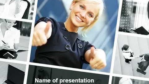 Career for Women PowerPoint Template by PoweredTemplate.com