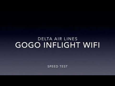 Delta Gogo Inflight WiFi Speed Test