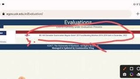 Kashmir university ist sem and 3rd sem result declared Evaluation status update ist and 3rd 2023.