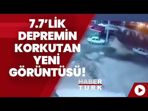 7.7’lik depremin korkutan yeni görüntüsü ortaya çıktı! Deprem anı kamerada